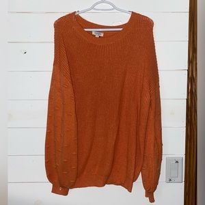 Orange Knit Sweater